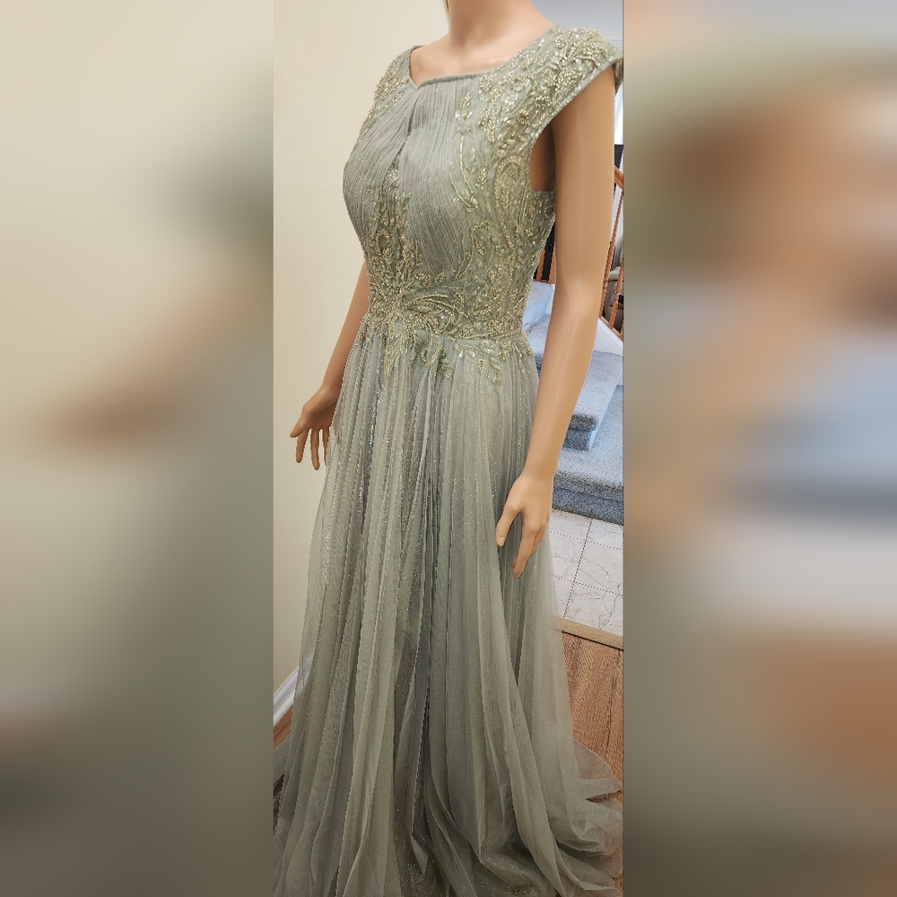 Size 12 - Montage By Mon Cheri Long Dress MSRP $850 - Picture 8 of 15